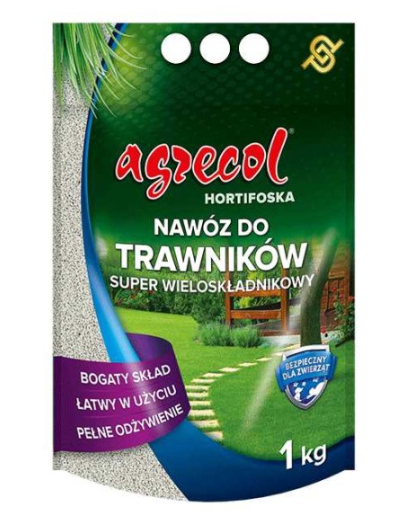 AGRECOL HORTIFOSKA Nawóz granulowany DO TRAWNIKÓW SUPER WIELOSKŁADNIKOWY, 1 kg