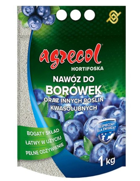 AGRECOL HORTIFOSKA Nawóz granulowany DO BORÓWEK, 1 kg