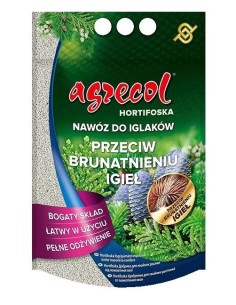 AGRECOL HORTIFOSKA Nawóz granulowany DO IGLAKÓW PRZECIW BRUNATNIENIU IGIEŁ, 3 kg
