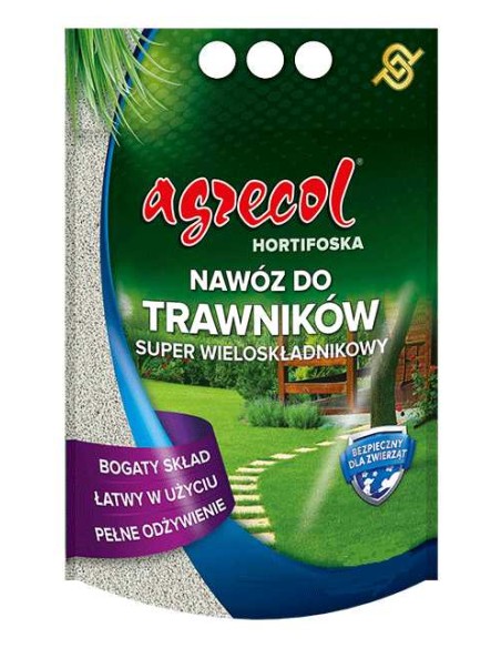AGRECOL HORTIFOSKA Nawóz granulowany DO TRAWNIKÓW SUPER WIELOSKŁADNIKOWY, 3 kg