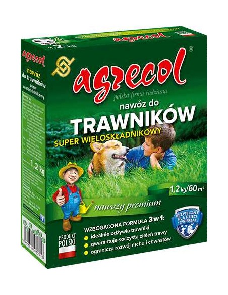 AGRECOL Nawóz DO TRAWNIKÓW SUPER WIELOSKŁADNIKOWY, 1.2 kg