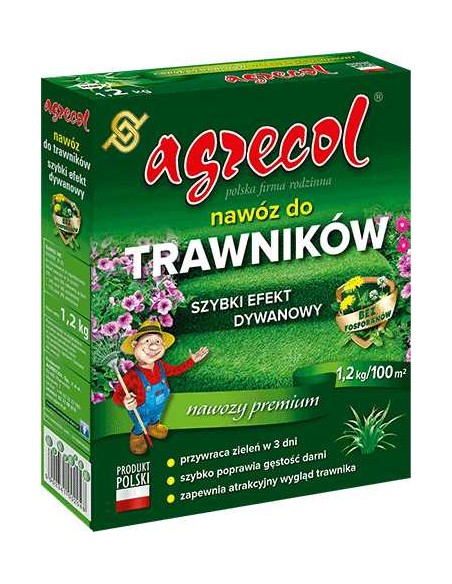 AGRECOL Nawóz DO TRAWNIKÓW SZYBKI EFEKT DYWANOWY, 1.2 kg