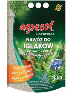 AGRECOL HORTIFOSKA Nawóz granulowany DO IGLAKÓW, 3 kg