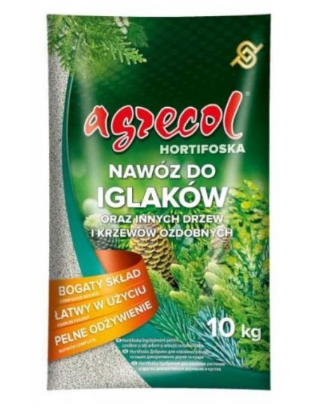 AGRECOL HORTIFOSKA Nawóz granulowany DO IGLAKÓW, 10 kg
