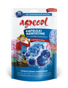 AGRECOL Nawóz  w kapsułkach DO HORTENSJI NIEBIESKICH, 14 szt