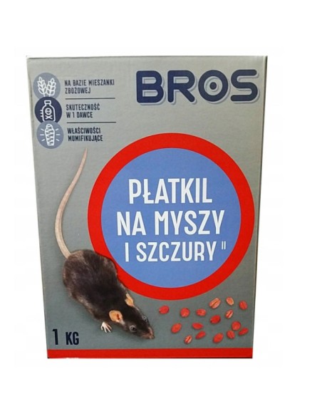 BROS Płatki na myszy i szczury, 1 kg 