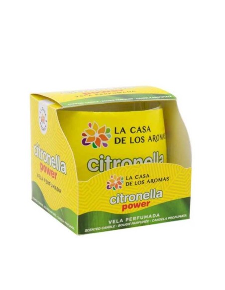 LA CASA DE LOS AROMAS CITRONELLA Świeca o zapachu TRAWY CYTRYNOWEJ, 100 g