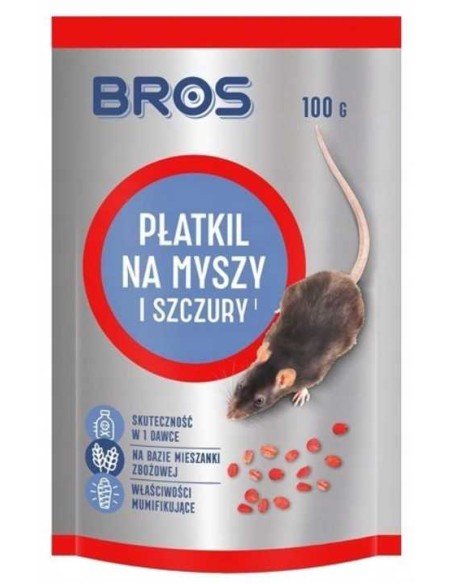 BROS Płatki na myszy i szczury, 100 g