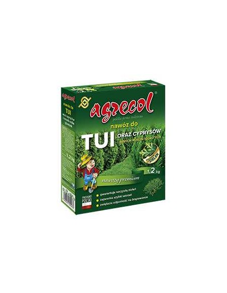 AGRECOL Nawóz DO TUI ORAZ CYPRYSÓW I INNYCH ROŚLIN IGLASTYCH, 1.2 kg
