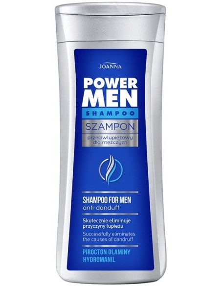 JOANNA POWER MEN Szampon do włosów PRZECIWŁUPIEŻOWY, 200 ml