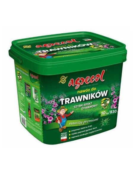 AGRECOL Nawóz DO TRAWNIKÓW SZYBKI EFEKT DYWANOWY, 10 kg