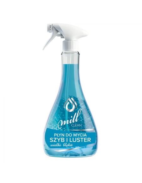 MILL CLEAN Płyn do mycia szyb i luster WIELKI BŁĘKIT, 555 ml 