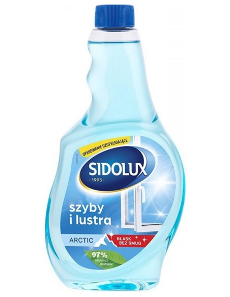 SIDOLUX Płyn do mycia szyb ARCTIC, 500 ml zapas