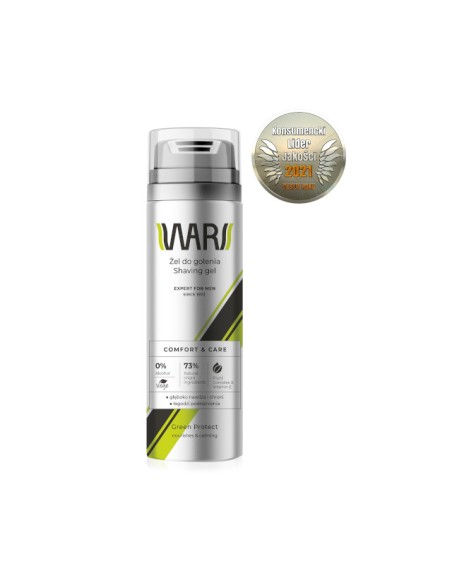 WARS EXPERT FOR MEN Żel do golenia GREEN PROTECT, 200 ml 