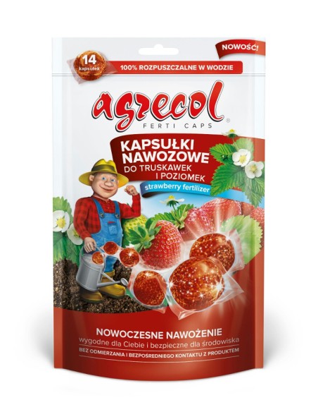 AGRECOL Nawóz w kapsułkach DO TRUSKAWEK I POZIOMEK, 14 szt