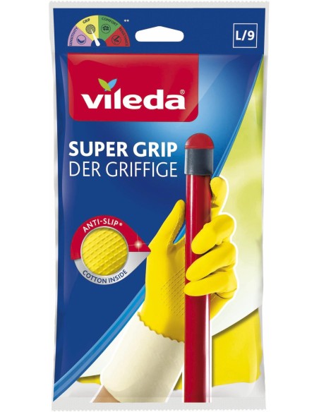 VILEDA Rękawice SUPER GRIP rozm. L, 2 szt