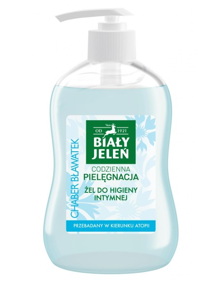 BIAŁY JELEŃ Żel do higieny intymnej hipoalergiczny z pompką BŁAWATEK, 500 ml