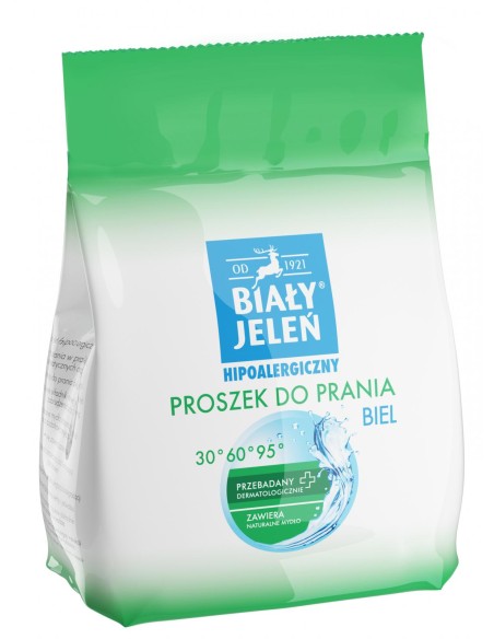BIAŁY JELEŃ Proszek do prania hipoalergiczny BIEL, 1.5 kg