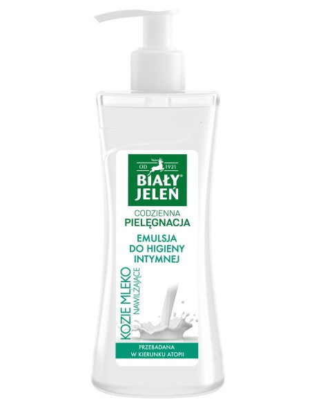 BIAŁY JELEŃ Emulsja do higieny intymnej NAWILŻAJĄCE KOZIE MLEKO, 265 ml
