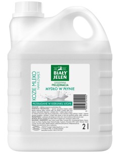 BIAŁY JELEŃ Mydło w płynie NAWILŻAJĄCE KOZIE MLEKO, 2 l zapas