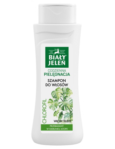 BIAŁY JELEŃ Szampon do włosów hipoalergiczny CHLOROFIL, 300 ml