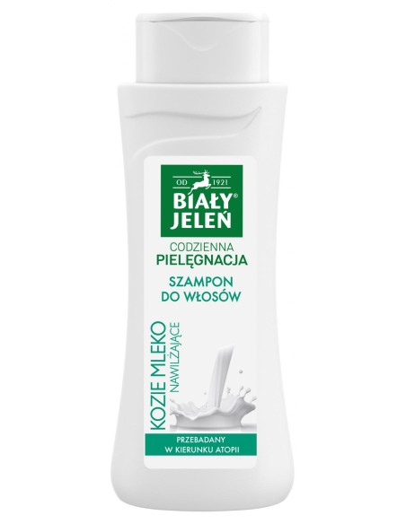 BIAŁY JELEŃ Szampon do włosów NAWILŻAJĄCE KOZIE MLEKO, 300 ml