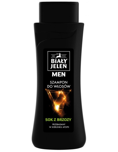 BIAŁY JELEŃ FOR MEN Szampon do włosów hipoalergiczny SOK Z BRZOZY, 300 ml