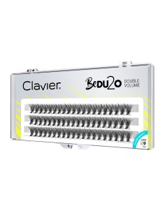 CLAVIER Kępki rzęs BeDU2O DOUBLE VOLUME 20D, 9 mm 