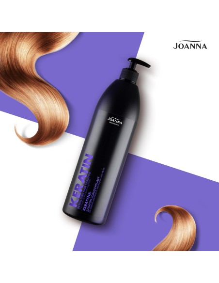 ‌JOANNA PROFESSIONAL KERATIN Szampon do włosów ODBUDOWUJĄCY, 1000 ml