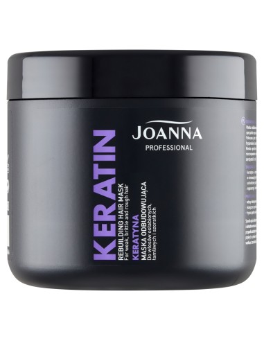 ‌JOANNA PROFESSIONAL KERATIN Maska do włosów ODBUDOWUJĄCA, 500 g