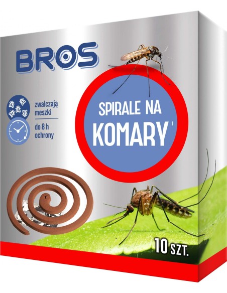BROS Spirale na komary, 10 szt