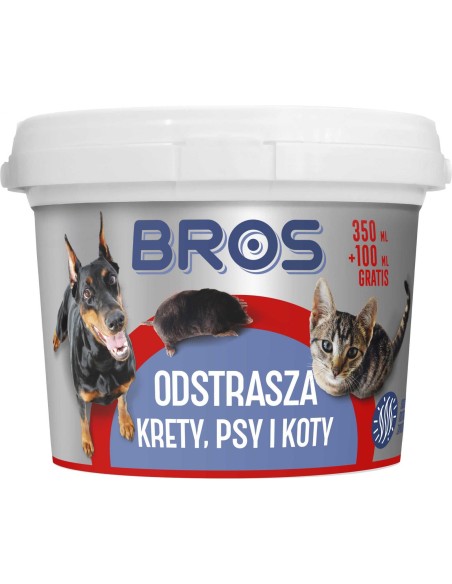 BROS Preparat odstraszający krety, psy i koty, 450 ml