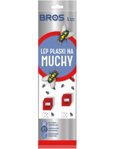 BROS Lep na muchy PŁASKI, 5 szt