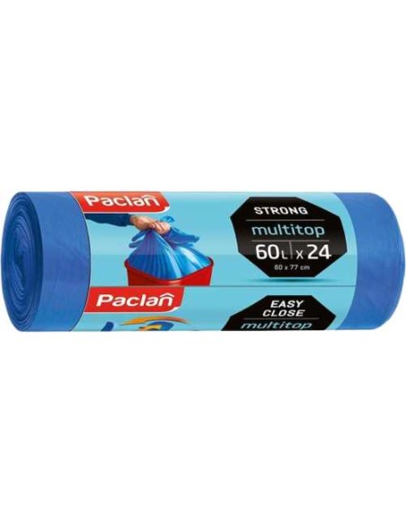 PACLAN Worki na śmieci MULTITOP 60 l, 24 szt