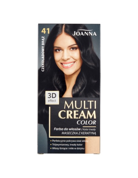 JOANNA MULTI CREAM COLOR Farba do włosów 41 CZEKOLADOWY BRĄZ