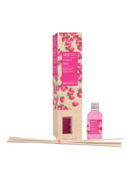 MIKAROMAS Patyczki zapachowe TRUSKAWKA ZE ŚMIETANĄ, 30 ml