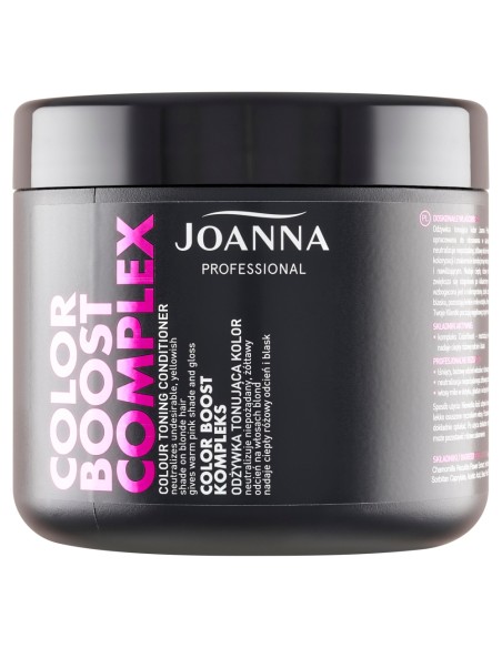 ‌JOANNA PROFESSIONAL Odżywka do włosów tonująca - RÓŻOWE ODCIENIE COLOR BOOST COMPLEX, 500 g
