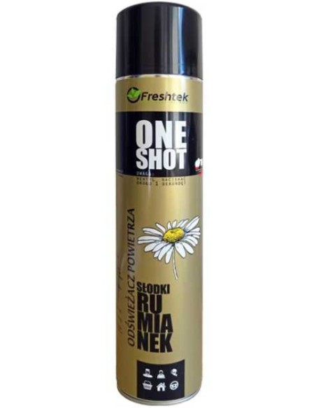 FRESHTEK ONE SHOT Odświeżacz w sprayu RUMIANEK, 600 ml