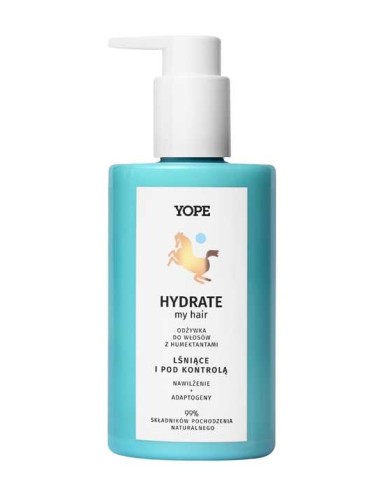 YOPE HYDRATE MY HAIR Odżywka do włosów NAWILŻENIE + ADAPTOGENY, 300 ml