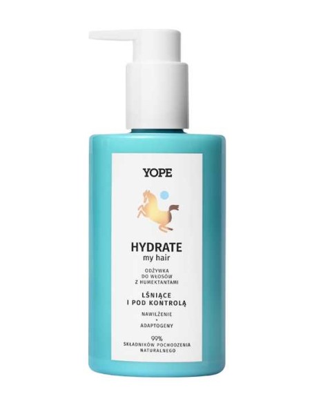 YOPE HYDRATE MY HAIR Odżywka do włosów NAWILŻENIE + ADAPTOGENY, 300 ml