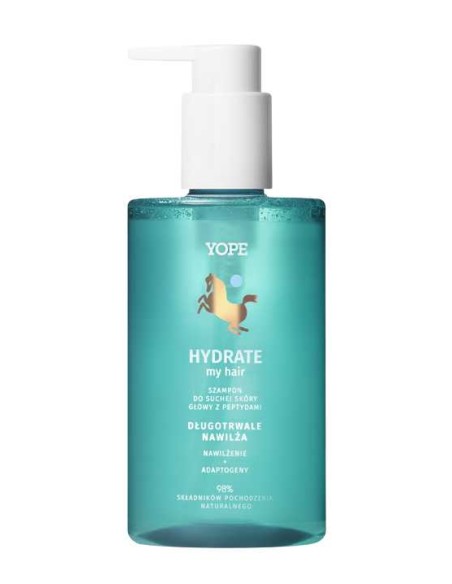 YOPE HYDRATE MY HAIR Szampon do włosów NAWILŻENIE + ADAPTOGENY, 300 ml 