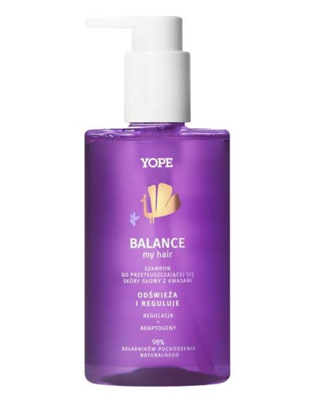YOPE BALANCE MY HAIR Szampon do włosów REGULACJA + ADAPTOGENY, 300 ml 