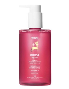 YOPE BOOST MY HAIR Szampon do włosów REGENERACJA + ADAPTOGENY, 300 ml 