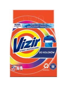 VIZIR Proszek do prania KOLOR 20 prań, 1,10 kg