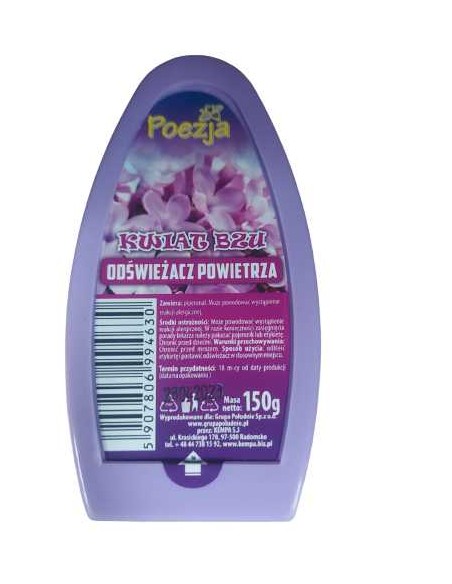 POEZJA ŁÓDKA Odświeżacz w żelu KWIAT BZU, 150 g