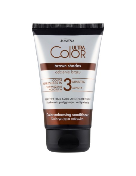 JOANNA ULTRA COLOR Odżywka do włosów koloryzująca BRĄZ, 100 g
