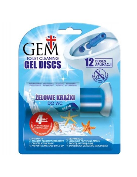 GEM Żelowe krążki do toalety OCEAN XXL (12 aplikacji), 75 ml