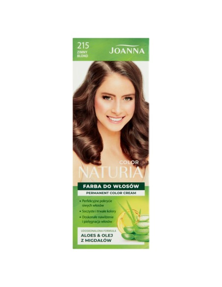 JOANNA NATURIA COLOR Farba do włosów 215 ZIMNY BLOND 