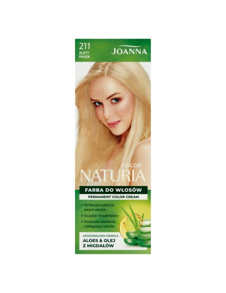 JOANNA NATURIA COLOR Farba do włosów  211 ZŁOTY PIASEK 
