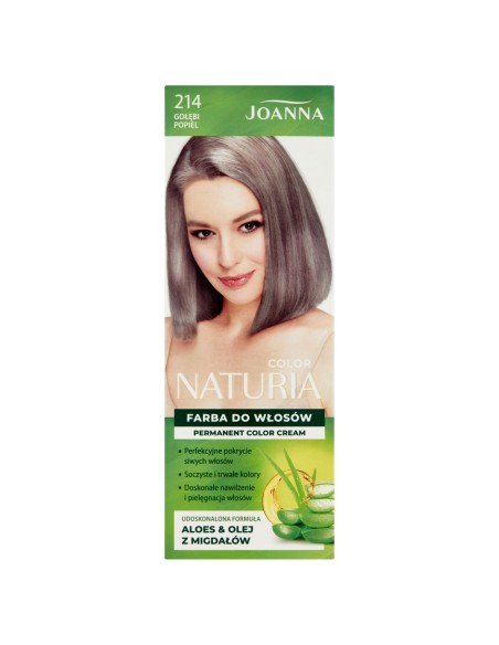 JOANNA NATURIA COLOR Farba do włosów 214 GOŁĘBI POPIEL 